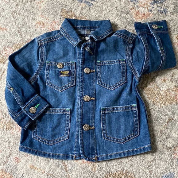 Vintage-Style Denim Chore Jacket - Picture 1 of 4
